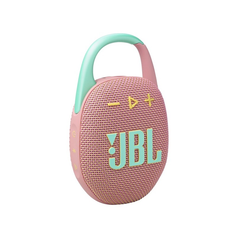 JBL Clip 5 Mono portable speaker Mint, Pink 7 W