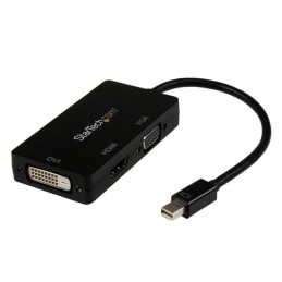 StarTech.com Adaptador Conversor de Mini DisplayPort a VGA DVI o HDMI - Convertidor A V 3 en 1 para viajes