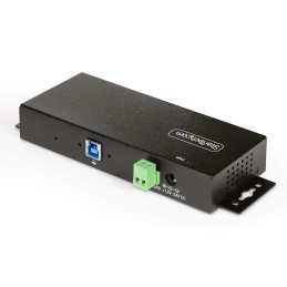 StarTech.com Hub USB Industrial de 7 Puertos Gestionado - Servicio Pesado - Caja de Metal - Protección ESD y Sobretensión -