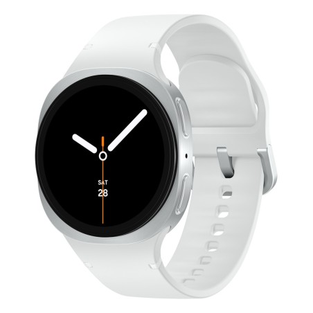 Samsung Galaxy Watch 8 3,3 cm (1.3") AMOLED 40 mm Numérique 438 x 438 pixels Écran tactile Argent Wifi GPS (satellite)