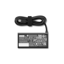 Lenovo 4X21S91187 adaptador e inversor de corriente Interior 65 W Negro