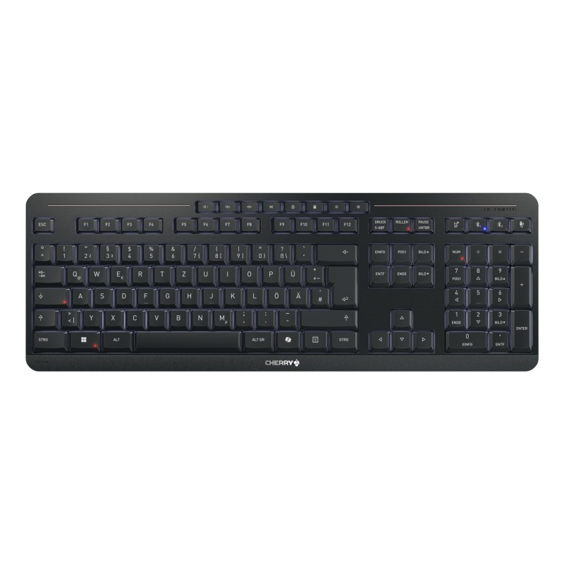 CHERRY Stream keyboard ultimate clavier maison bureau USB + RF Wireless + Bluetooth QWERTZ Allemand Noir