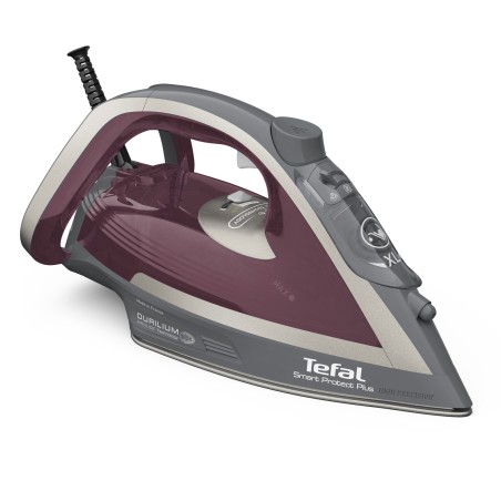 Tefal Smart Protect Plus FV6870 Fer à repasser à sec ou à vapeur Semelle Durilium Airglide 2800 W Rouge