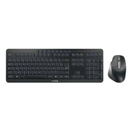 CHERRY Stream desktop ultimate keyboard Mouse included Home Office USB + RF Wireless + Bluetooth AZERTY French Black