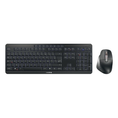 CHERRY Stream desktop ultimate teclado Ratón incluido Hogar   Oficina USB + RF Wireless + Bluetooth AZERTY Francés Negro