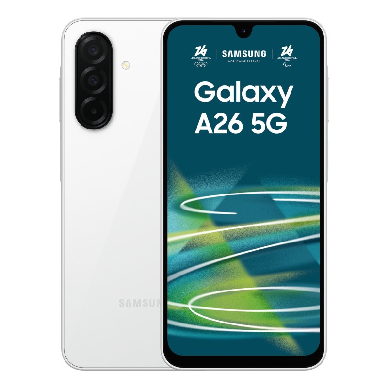 Samsung Galaxy A26 17 cm (6.7") Double SIM hybride Android 15 5G USB Type-C 6 Go 128 Go 5000 mAh Blanc