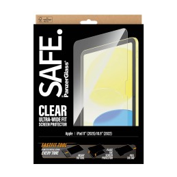 PanzerGlass SAFE. by ® Screen Protector iPad 11" (2025-2026) | 10.9" (2022) | Ultra-Wide Fit w. Fastfit tool Clear screen