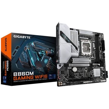 GIGABYTE B860M GAMING WIFI6 Mainboard - Intel Core Ultra Series CPUs, 8+1+2 Phases VRM, bis zu 9066MHz DDR5, 1xPCIe 5.0 +