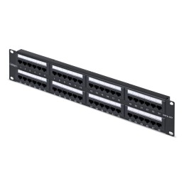 StarTech.com Pannello Patch Cat6 da 48 porte 2U montabile su rack, RJ45, UTP, 110 Punch-Down, Patch Panel  Pannelllo di rete