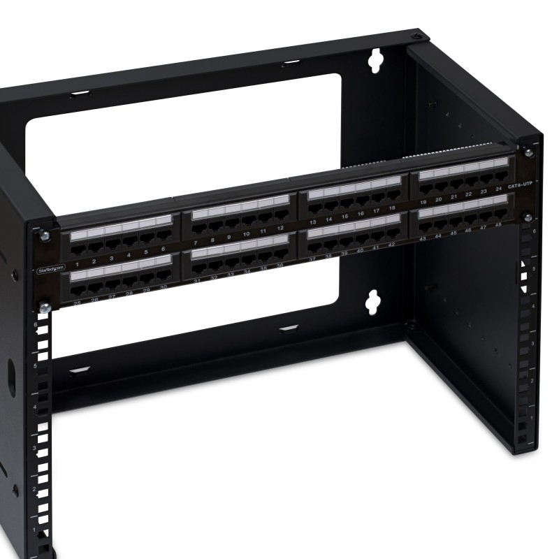 StarTech.com Pannello Patch Cat6 da 48 porte 2U montabile su rack, RJ45 ...
