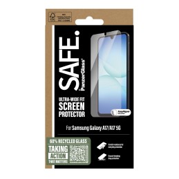 PanzerGlass SAFE. by ® Screen Protector Samsung Galaxy A17 | A17 5G | Ultra-Wide Fit w. EasyAligner Protection d'écran