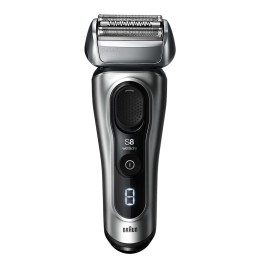 Braun Series 8 8567cc Máquina de afeitar de láminas Recortadora Negro, Plata