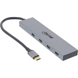 InLine 35392B hub & concentrateur USB 2.0 Type-C 10000 Mbit s Gris