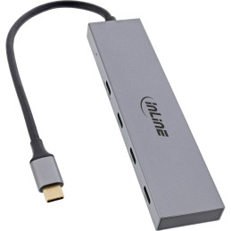 InLine 35392B interface hub USB 2.0 Type-C 10000 Mbit s Gray