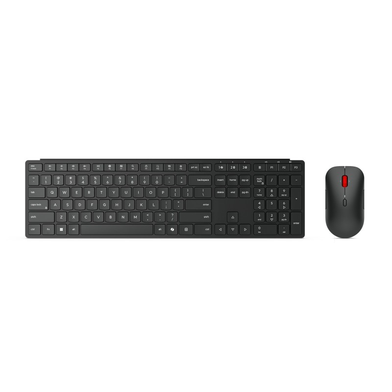 Lenovo 4X31S04814 Tastatur Maus enthalten Büro RF Wireless + Bluetooth Deutsch Schwarz
