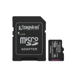 Kingston Technology 128GB microSDXC Industrial C10 A1 pSLC Karte + SD-Adapter
