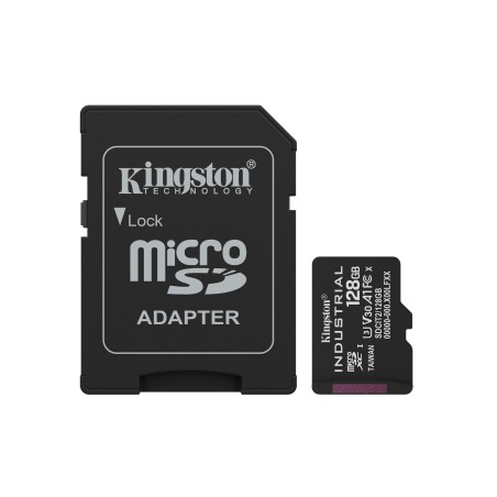 Kingston Technology 128GB microSDXC Industrial C10 A1 pSLC Karte + SD-Adapter
