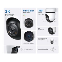 TP-Link Tapo C510W Cupola Telecamera di sicurezza IP Interno e esterno 2304 x 1296 Pixel Soffitto