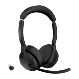 Jabra Evolve2 55 Headset Wireless Head-band Office Call center Bluetooth Black