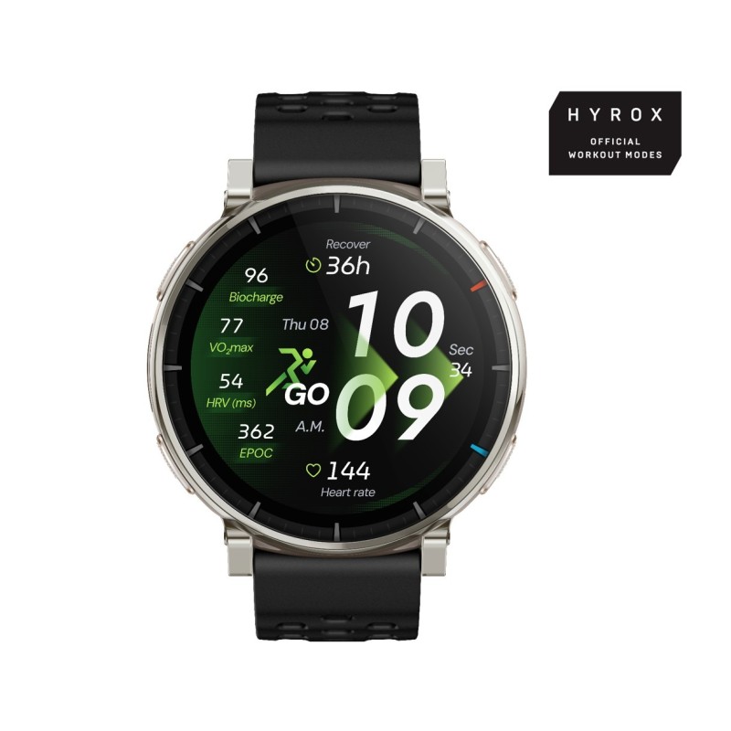 Amazfit Active 3 3,35 cm (1.32") AMOLED Digital 466 x 466 Pixeles Pantalla táctil Oro GPS (satélite)