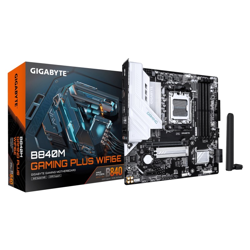 GIGABYTE B840M GAMING PLUS WIFI6E AMD B840 Socket AM5 micro ATX