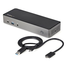 StarTech.com DK31C3HDPDUE laptop dock port replicator Wired USB 3.2 Gen 2 (3.1 Gen 2) Type-C Black, Gray