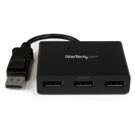 StarTech.com Répartiteur DisplayPort 1.2 à 3 ports, Adaptateur Multi-Moniteur DisplayPort vers 3x DP, Hub MST Double pour
