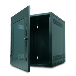APC NetShelter WX Wall-Mount Enclosure 13U Glass Door Black Wall mounted rack