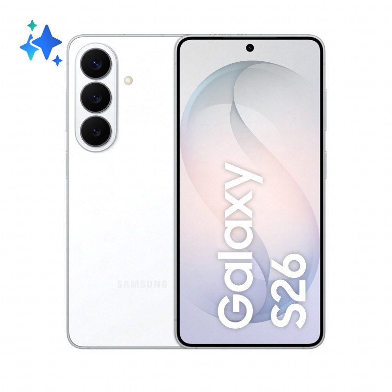 Samsung Galaxy S26 16 cm (6.3") Double SIM Android 16.0 5G USB Type-C 12 Go 256 Go 4300 mAh Blanc