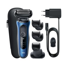 Braun Series 6 61-B1500s Máquina de afeitar de láminas Recortadora Azul