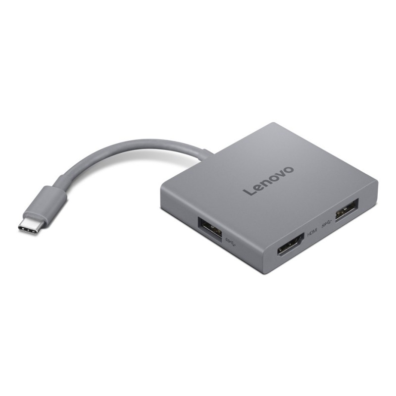 Lenovo GX91R64790 replicatore di porte e docking station per laptop Cablato USB 3.2 Gen 1 (3.1 Gen 1) Type-C Grigio