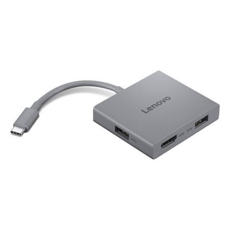 Lenovo GX91R64790 base para portátil y replicador de puertos Alámbrico USB 3.2 Gen 1 (3.1 Gen 1) Type-C Gris