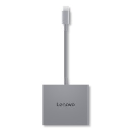 Lenovo GX91R64790 station d'accueil Avec fil USB 3.2 Gen 1 (3.1 Gen 1) Type-C Gris
