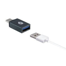 Conceptronic DONN04G cable gender changer USB 3.1 Gen 1 Type-C, USB 2.0 Type-C USB 3.1 Gen 1 Type-A, USB 2.0 Micro Black