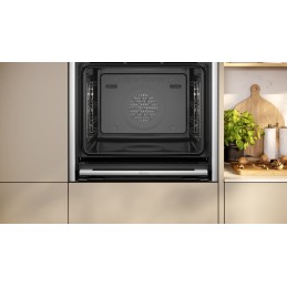Neff N 90 B64FT33N0 oven 71 L Black, Stainless steel