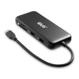 CLUB3D CSV-2551 base para portátil y replicador de puertos Alámbrico USB Tipo C Negro