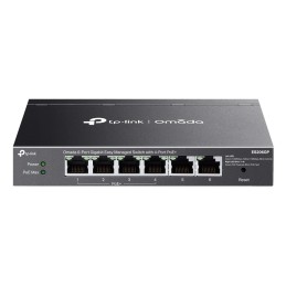 TP-Link Omada ES206GP switch di rete Gestito Gigabit Ethernet (10 100 1000) Supporto Power over Ethernet (PoE) Nero