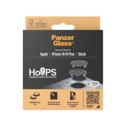 PanzerGlass ® Hoops® Camera Lens Protector Black iPhone 14 | 14 Plus Pellicola proteggischermo trasparente Apple 1 pz