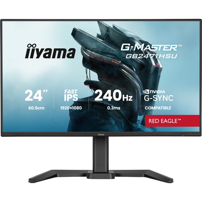 iiyama G-MASTER GB2471HSU-B1 Monitor PC 60,5 cm (23.8") 1920 x 1080 Pixel Full HD Nero