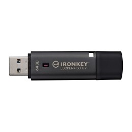 Kingston Technology IronKey 64 Go Locker Plus 50 G2, FIPS 197, AES-256