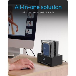 ICY BOX IB-1233CL-CR USB 3.2 Gen 1 (3.1 Gen 1) Type-A Negro