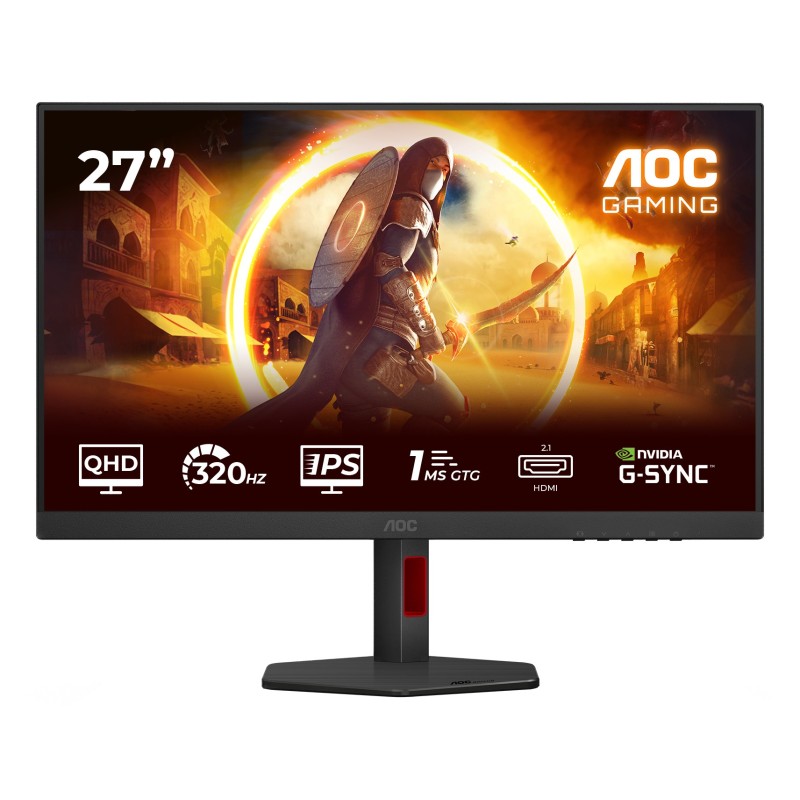 AOC G4 Q27G4SRU Computerbildschirm 68,6 cm (27") 2560 x 1440 Pixel Quad HD LED Schwarz, Rot