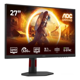 AOC G4 Q27G4SRU pantalla para PC 68,6 cm (27") 2560 x 1440 Pixeles Quad HD LED Negro, Rojo