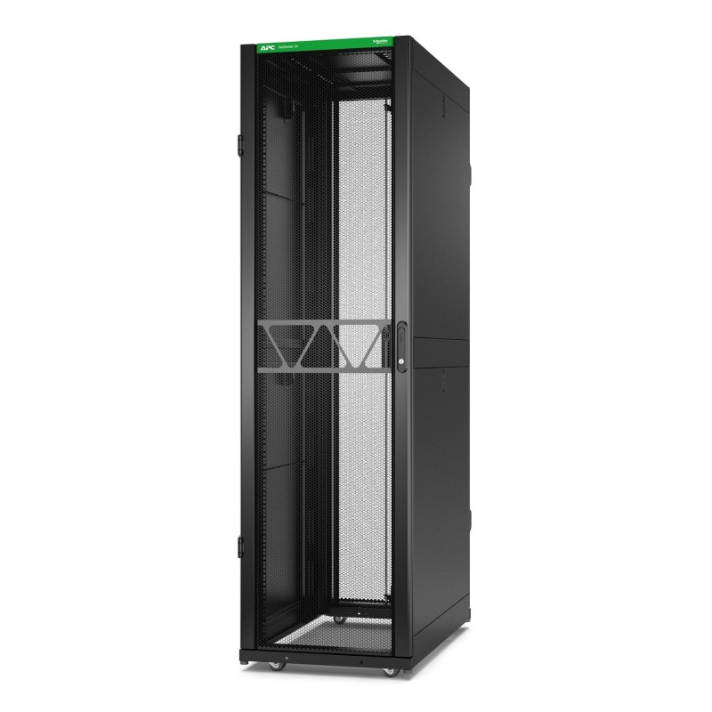 APC NetShelter SX Server Rack Gen 2, 45 HE, 2124H x 600W x 1070D mm, mit Seitenwänden, Schwarz