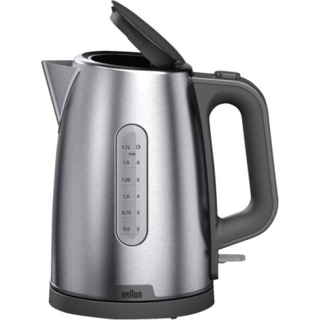 Braun WK 1500 GY electric kettle 1.7 L 2200 W Gray, Stainless steel