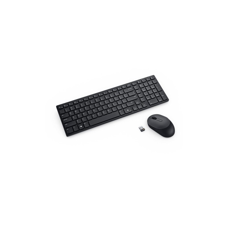 DELL KM555 keyboard Mouse included Universal RF Wireless + Bluetooth QWERTZ German Black