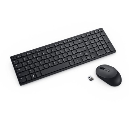 DELL KM555 keyboard Mouse included Universal RF Wireless + Bluetooth QWERTZ German Black