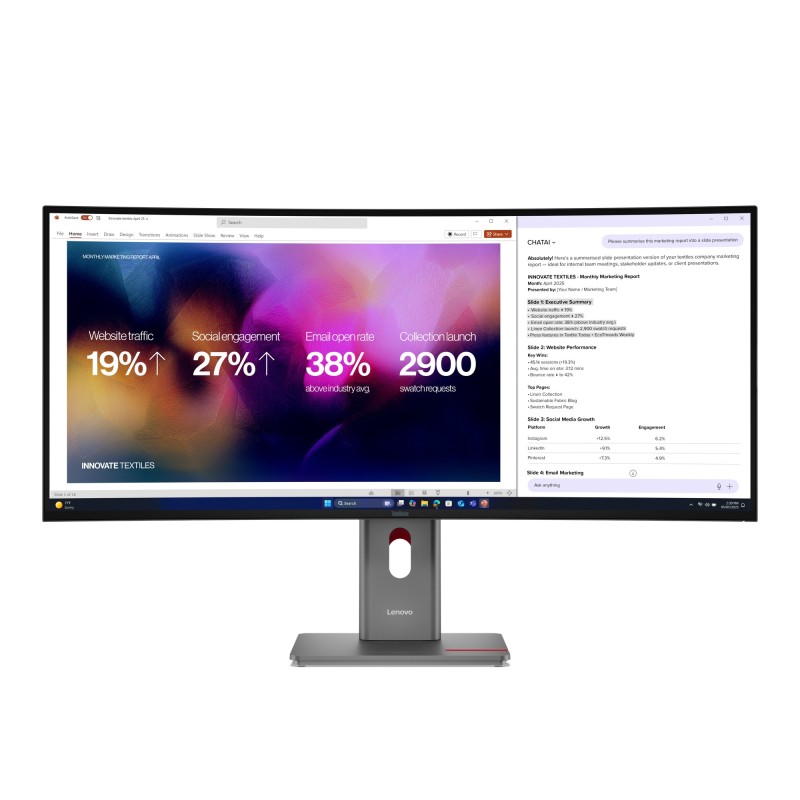 Lenovo ThinkVision P40WD-40 Moniteur