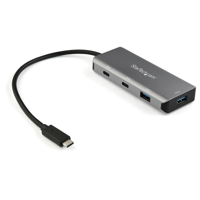StarTech.com 4 Port USB-C Hub mit 2x USB A und 2x USB-C - SuperSpeed 10 Gbit s USB Typ C 3.2 Gen 2 Hub - USB