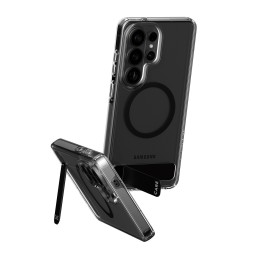 PanzerGlass CARE™ by ® Urban Explorer Case Transparent w. Black Kickstand & Qi Samsung Galaxy S26 Ultra mobile phone case Cover